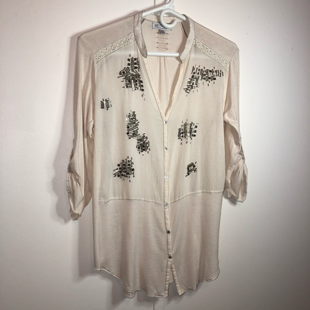 Solitaire by Ravi Knosla Beaded Top